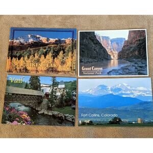 Colorado Postcard Lot Grand Canyon, Pikes Peak, Fort Collins, Craig CO Vintage